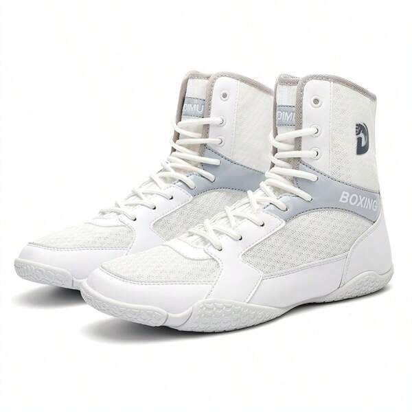 Men's Indoor Boxing Training Shoes, Rubber Sole Dedicated Wrestling Shoes, MMA/Martial Arts Shoes
