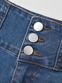 Nouveaux jeans skinny déchirés stretch pour femmes avec taille haute et boutonnière, polyvalents et