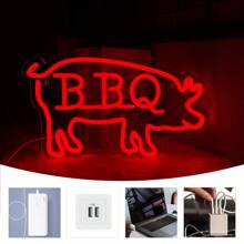 Ramen Neon Schild, lebendiges Ramen Nudel Design, BBQ LED Beleuchtung und Geschäfts Hot Dog Beleuchtungsschilder sind für Heimdekoration, Fast Food Laden, Geschäft, Küche, Schlafzimmer, Bar, Restaurant, Nudelshop Wanddekoration geeignet. USB-betrieben, wiederverwendbar und einfach zu installieren.