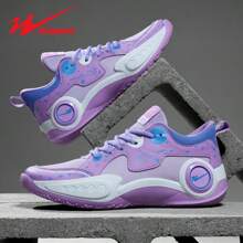 STARNOVO Zapatillas de baloncesto para hombres, suela de goma ultraligera antideslizante y duradera, mezcla de piel de PU y malla tejida, forro cómodo, transpirable y absorbe el sudor, adecuado para entrenamientos de baloncesto y béisbol de escuela media y secundaria, y competencias profesionales