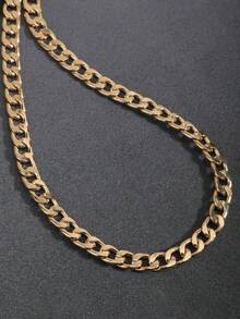 极简合金NK链女时尚项链，choker项链女士嘻哈欧美风，男女项链 - 金黃色 - 查看 5