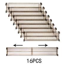 2pcs/4pcs/8pcs/10pcs/12pcs/14pcs/16pcs Versatile Adjustable Drawer Organizer System - Customizable Compartments For Effortless Storage Of Clothes, Kitchen Utensils, Office Supplies, And More - Ideal For Maximizing Space In Living Room, Bedroom, Bathroom, And Dresser Storage Solutions For Women Storage Organizer Travel Essentials Back To School Dormitory Storage - Transparent Black - View 3