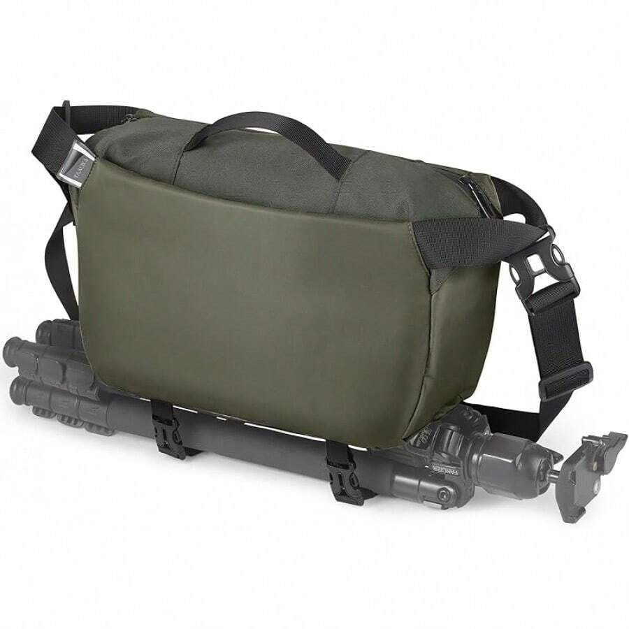 Camera Sling Bag, Waterproof Camera With Tripod Holder, DSLR/SLR/Mirrorless Cameras Shoulder Bag, Crossbody Camera Bags Photography (Black) - 綠色 - 查看 1