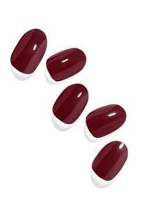 JKNART 20pcs/Set Semi-Cured Rose Red Nail Polish Stickers, Nail Art UV Gel Nail Wraps, Soak-Off Gel Nail Strips, Easy To Apply And Remove (Need UV Light) - Rusty Rose - View 7