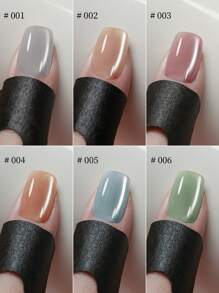 RS NAIL RSNAIL Esmalte de uñas en gel de ojos de gato con cristales efecto gota de rocío, 6 colores pastel de cristal de hielo para uñas de verano con brillo, purpurina, efecto holográfico y reflectante. Pegamento para uñas magnético que requiere curado LED/UV. Regalo para mujeres para salón de belleza y manualidades de arte de uñas en casa.