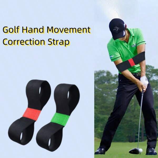 Bande de correction des mouvements de la main pour le golf, élastique pour l'équipement de gym pour hommes et femmes. Dispositif de pratique et d'entraînement de swing, correcteur de posture des bras.