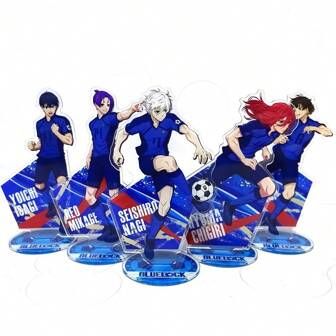 1pc 2025 New Blue-Colored Prison Anime Big Standing Acrylic Decoration - Jiesui Yi, Kangaku Kari, Senkiribyo Ma, Kokushin Ren Acrylic Figure - Festival Gift, Birthday Gift, Hobbyist Gift