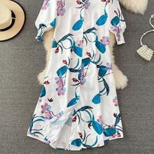 Casual Loose Shirt Dress Long Sleeve Button Front Dress,Shirt Dresses For Women - 綠色 - 查看 3