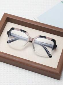 1 Stück Damen Mode Kunststoff Nicht-Rezept Brille, geeignet für Alltagstragen, Büro und Lesen