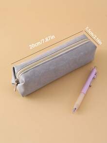Hộp đựng bút chì hình bát giác bằng gạo mờ dung tích lớn, túi đựng đồ dùng học tập di động nhiều ngăn cho học sinh nam và nữ, trở lại trường, đồ dùng học tập, túi đựng bút chì, cặp đi học - Nhiều màu - Xem 4
