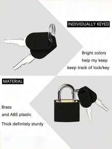 30pcs Mini Colorful Locks With Keys For Suitcase And Luggage, Metal Keyed Padlocks For School Gym Classroom Matching Game Travel Backpack Suitcase Drawer Zipper Password Lock Hanging Lock Outdoor Waterproof Padlock For School Gym Locke Vacation Travel Accessories Summer Travel Essentials