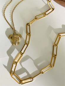 简约时尚金色海龟吊坠多层项链，送给女性的绝佳礼物，适合约会、派对、聚会、日常佩戴