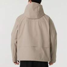 New Balance Chaqueta deportiva casual y de trabajo a prueba de viento con capucha para hombre NB 2025, modelo NAF17021GR