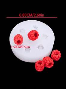 1 件蓝莓覆盆子黑莓硅胶模具，DIY 蓝莓覆盆子蜡融化模具 - 白色 - 查看 7