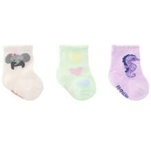 Kit 3 Pares Meia Presente Pimpolho 00-15 (0-6m) Menina