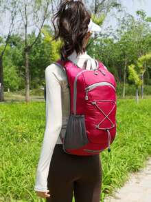 1pc Nylon Outdoor Hiking Backpack, Bicycle Riding Bag, Travel Lightweight Trekking Rucksack, Waterproof Climbing Bag, Unisex Sports Daypack