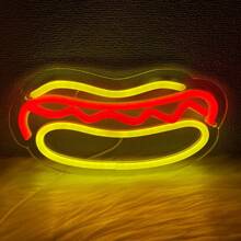 Ramen Neon Schild, lebendiges Ramen Nudel Design, BBQ LED Beleuchtung und Geschäfts Hot Dog Beleuchtungsschilder sind für Heimdekoration, Fast Food Laden, Geschäft, Küche, Schlafzimmer, Bar, Restaurant, Nudelshop Wanddekoration geeignet. USB-betrieben, wiederverwendbar und einfach zu installieren.