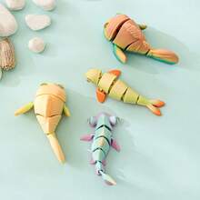 2pcs 3D Printed Colorful Seafood Fridge Magnets, Cartoon Octopus Decorative Refrigerator Stickers - Multicolor - View 7