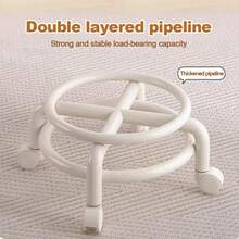 Hocker mit Rückenlehne & Rollen – Drehbarer Multifunktions-Hocker (360° Räder) mit Komfort-Sitzkissen | Ideal für Homeoffice, Frisörsalon, Werkstatt & Garten | Leicht & Transportabel