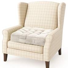 Tufted Garden Kitchen Chair Cushions With Handle Strap - Comfortable Dining Room & Kitchen Seat Pads For Enhanced Seating Enjoyment - Creamy White - View 1