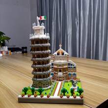 Bộ xếp hình 3D mô hình tháp Big Ben thu nhỏ 3600 mảnh, món quà sinh nhật hoặc quà tặng ngày lễ lý tưởng cho các kiến trúc sư nhí, giúp tăng cường kỹ năng nhận thức, được làm từ chất liệu ABS, nhiều màu sắc, dành cho độ tuổi 14+. - gói túi - Xem 6