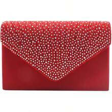 New Ladies Evening Handbags Bridal Wedding Bag Handbag - 紅色 - 查看 1