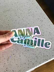 Personalized Name Tumbler - Custom Skinny Tumbler Cup With Straw - Custom Name Gift,Personalized Name Decals - Custom Name Decals - Wedding Decals - Name Stickers,Back To School Gift.