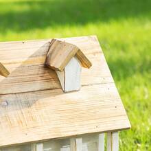 14.25L Wood Hanging Birdhouse For Outdoors Oversized Distressed Cottage Painted Bird House Rustic Bird House For Bluebird Wren Chickadee Sparrow Bird Nest Box For Garden Patio Washed White - Biệt thự 4 phòng 14,25"LWhite - Xem 6