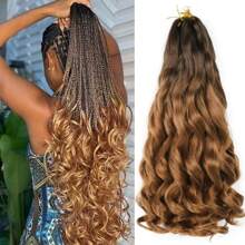1 Pack French Curl Braiding Hair 12 Inch Pre Stretched Bouncy Curly Hair Easy Braid Crochet Hair Wavy Texture Synthetic Hair Extensions For 50g/Pack
