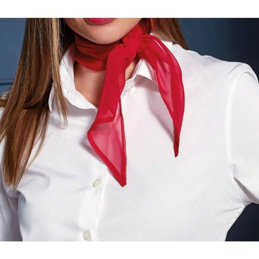 Limited Time DailyWomen Leopard Scarf Lightweight Chiffon Square Scarf For Spring Summer Season Neck Scarves Leopard Accessory For Women Bestseller Festival Discount - 紅色 - 查看 1