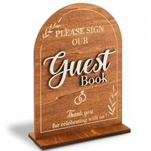 1/2 piezas Adorno de boda de madera, decoración para la ceremonia de boda