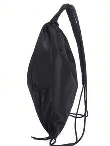 大量现货新款防水尼龙抽绳背包纯色旅行户外健身包简约户外旅行背包周末夏季假期文件随身休闲黑色个性化包单肩包黑色包旅行必备书包防水背包节日沙滩周末包