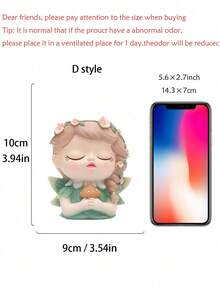 1件，仙女头梳妆台，精致多肉花盆，四个带有女孩脸孔的花盆，可爱的树脂仙人掌笔筒，适合开业季节笔筒和女性礼物和花园装饰，母亲节的最佳礼物。