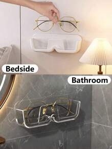 1/2/4pcs Glasses Storage Box Wall-Mounted Without Punching For Decoration, Placed On The Myopic Sun Wall To Display High-End Sunglasses Storage Rack