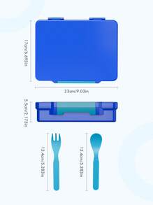 Bento-Lunchbox – Auslaufsicherer 5-Fächer-Lebensmittelbehälter mit Gabel, Löffel und Salatbox, ideal für Kinder und Erwachsene in der Schule, im Büro, auf Reisen und bei Picknicks