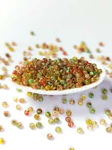 1200 颗玻璃种子珠套件，用于珠宝制作，2 毫米 11/0 优质透明渐变喇叭珠，25 种颜色可选，20 克/包，均匀耐用的散珠，适合 DIY 制作，适用于手链、编织首饰、刺绣、项链、耳环、戒指 - 送给家人和朋友的绝佳礼物 - 1200 20 公克 2mm 超優透明暈染米珠 - 查看 11