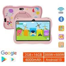 Kinder 17,8 cm Tablet Computer, Kinder Tablet Computer mit WLAN 2GB RAM, 16GB ROM, Dual-Kameras, Elternkontrolle, vorinstallierte JPA für Kindererziehung, Spiele, Tablet und Geschenke für die Kinderbetreuung, Kindergeschenke für Geburtstagsfeiern, Geschenke, perfekt als Schulgeschenke, Geschenke