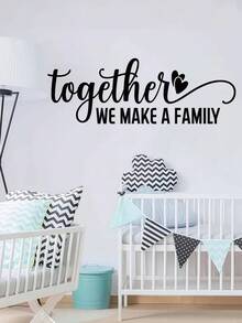 1PC English Phrase Wall Stickers Removable Vinyl Waterproof Stickers Self-Adhesive Easy To Install Suitable For Wall Stickers Living Room Sofa Bedroom Vinyl Home Decoration Decals, Spring Decorations To Make Your Home A New Look, Holiday Decoration Stickers, Birthday Graduation Gifts Room Decor Wall Decor Bedroom Decor Bathroom Decor Room Decor Home Decor Living Room Wall Paper Wall Papers Kitchen Decor Personalised Stickers - Black - View 3