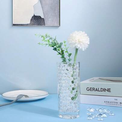 110,000 piezas de perlas de gel de agua para jarrones, perlas de agua transparentes, perlas de gel de agua para rellenar jarrones, relleno de jarrones para velas, centros de mesa de boda, arreglos florales, decoraciones del hogar, decoraciones navideñas