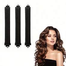 无需加热的卷发套装，包含卷发棒和橡皮筋，方便实用，适合女性，是返校季、旅行度假的理想之选。这款套装包含卷发棒、卷发器、免加热卷发器、卷发器、卷发、卷发工具、卷发棒、卷发扩散器、头发护理用品、理发师、理发配件、理发店用品等，是美发设备的理想之选。 - 黑色 - 查看 6