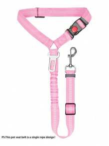 1 pieza Correa retráctil de seguridad para perro para el coche, arnés resistente para perros - Esencial familiar ideal para mascotas