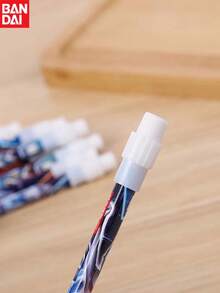 , Series Stationery Pencils, Back To School Stationery Pencils, Triangular Hole HB Drawing And Writing Pencils, With Eraser And Pencil Sharpener, Erasable, Cool Cartoon Design, Medium Thickness, Suitable For Schools, Students, Teachers, Offices, Writing And Painting, Perfect For Gifting And Birthday Surprises, Ideal For Christmas, Halloween, Thanksgiving Gifts. - Multicolor - View 2