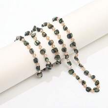 Bohemian Beach Style Colorful Shell Beaded Long Necklace For Women - Dark Green - View 2