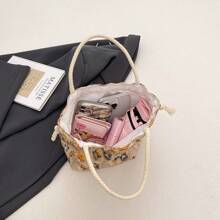 New Fashionable Cute Cartoon Waterproof Cloth Handbag, Sweet Elegant Tote Bag For Women