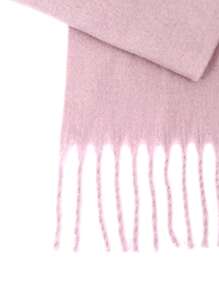 1pc Women Fuzzy Tassel Scarf, Thick Warm Comfortable Casual & Outdoor Shawl, Autumn/Winter