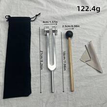 4 Sizes Aluminum Tuning Forks Set With Pouch, Frequency Relaxation Device, Volume Standard - Multicolor - View 12