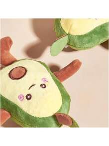 Jouet en peluche pour animaux de compagnie en forme d'avocat, jouet de nettoyage des dents pour chiens pour interagir et jouer dans la vie quotidienne. Jouet à mâcher sûr, confortable et résistant pour le divertissement autonome des chats et des chiens pendant la dentition