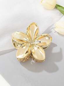2pcs Acrylic Flower Design Oversized Hair Claws, Elegant Sophisticated Personalized Hair Clip Accessories For Women, Versatile Daily Wear Back To School