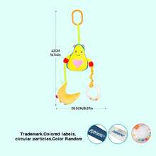 1pc Cute Fruit Cart Car Seat Hanging Toy Rattle With Chimes, Suitable For Newborn Baby Gift - Multicolor - View 3
