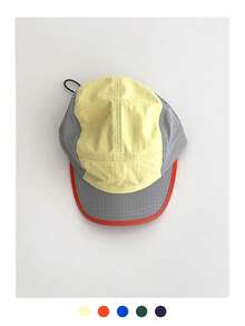 1pc Soft Top Triangle Logo 5-Panel Quick-Dry Baseball Cap, Minimalist Casual Versatile Adjustable Snapback Hat With Stitched Mountain Peak & Letter, Spring/Summer Lightweight Sun Protection Outdoor Sports Cap,Beach,Holiday - Flat Eaves Quick Drying - View 51